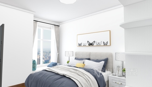 86㎡/三室一廳一衛(wèi)/現(xiàn)代