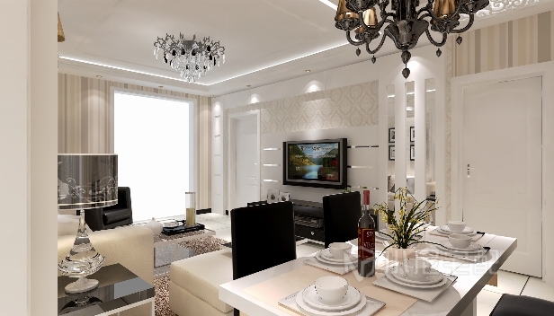 110㎡/三室一廳一衛(wèi)/歐式