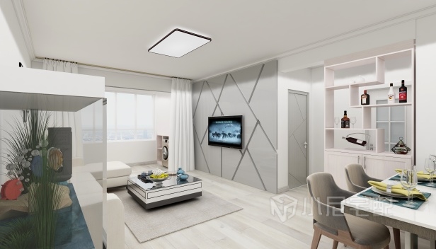 118㎡/三室兩廳一衛(wèi)/現代