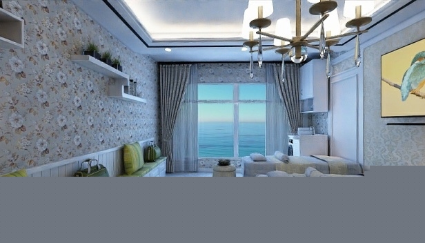 98㎡/兩室一廳一衛(wèi)/現(xiàn)代