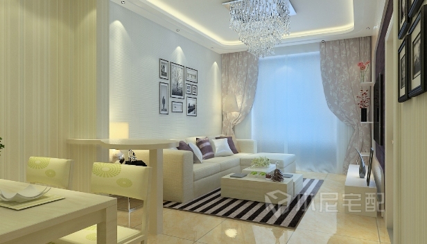 92㎡/兩室兩廳一衛(wèi)/簡約