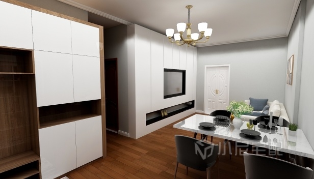 66㎡/兩室一廳一衛(wèi)/現(xiàn)代