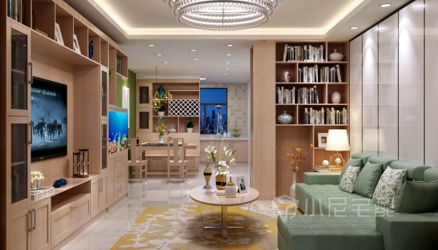 96㎡/兩室一廳一衛(wèi)/現(xiàn)代