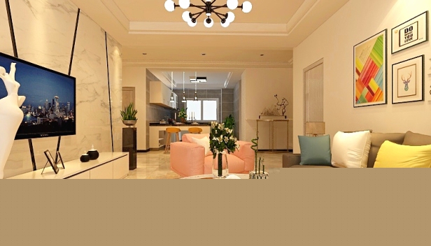 90㎡/三室兩廳一衛(wèi)/現(xiàn)代