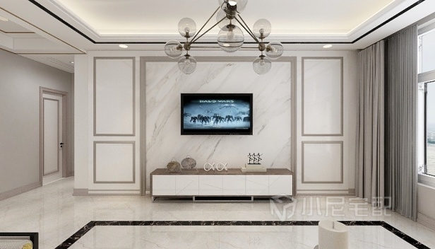 136㎡/三室兩廳兩衛(wèi)/簡約