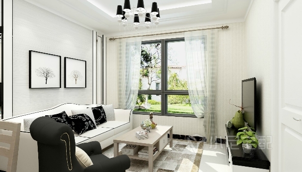 80㎡/兩室一廳一衛(wèi)/現(xiàn)代