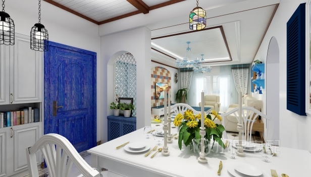 168㎡/三室一廳兩衛(wèi)/地中海