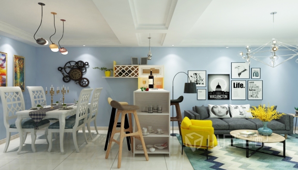 100㎡/三室兩廳一衛(wèi)/現(xiàn)代