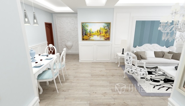 86㎡/兩室一廳一衛(wèi)/歐式