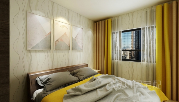 116㎡/三室一廳一衛(wèi)/現(xiàn)代