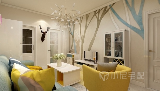 53㎡/兩室一廳一衛(wèi)/現(xiàn)代