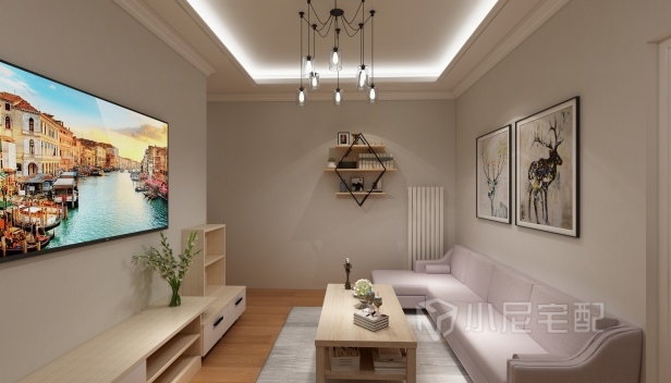 70㎡/兩室一廳一衛(wèi)/現(xiàn)代