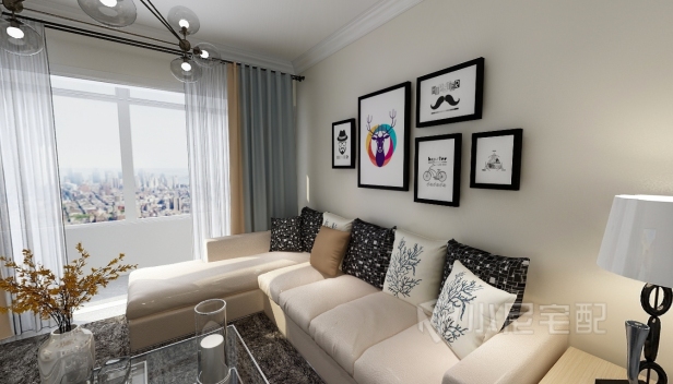 120㎡/三室一廳一衛(wèi)/現(xiàn)代